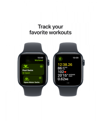 Apple Watch SE GPS (2024) 44 mm Aluminium Minuit