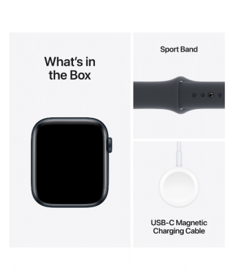 Apple Watch SE GPS (2024) 44 mm Aluminium Minuit
