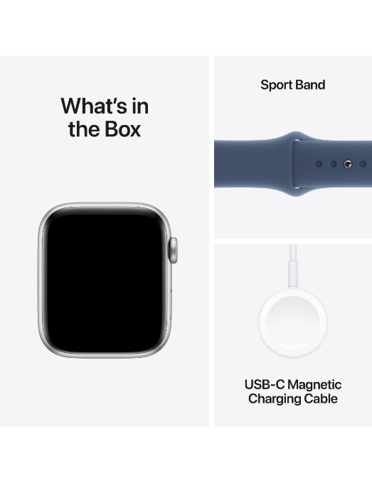 Apple Watch SE GPS (2024) 44 mm Aluminium Argent